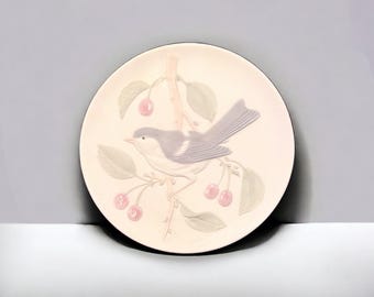 Plato de porcelana Bluebird vintage de 1996 - Colección Crowning Touch
