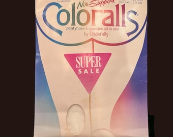 Medias Vintage Coloralls 1985 - Blanco básico, talla AB