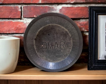 Molde para tartas vintage de hojalata Omar: decoración de cocina de los años 50, 20 cm (8 pulgadas), artículo de colección.