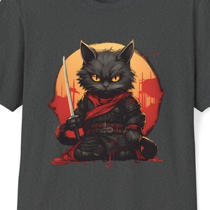 Ninja Cat - Unisex Crew neck T-Shirt