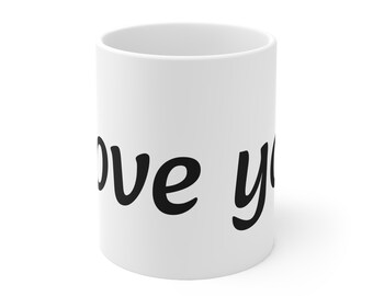 Gift for lover, Valentine's day mug for lover, I love you
