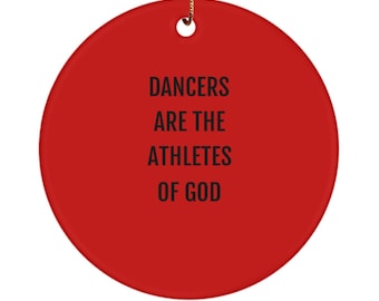 Ornament for dancers.  Athletes of God Ornament