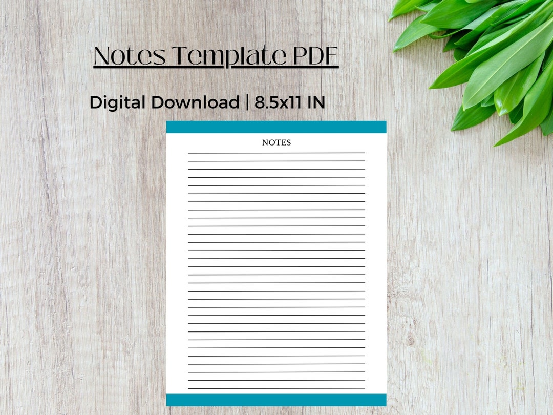 Project Notes Template Project Notes Printable Project Management Project Notes Template Project Notes Printable Project Management