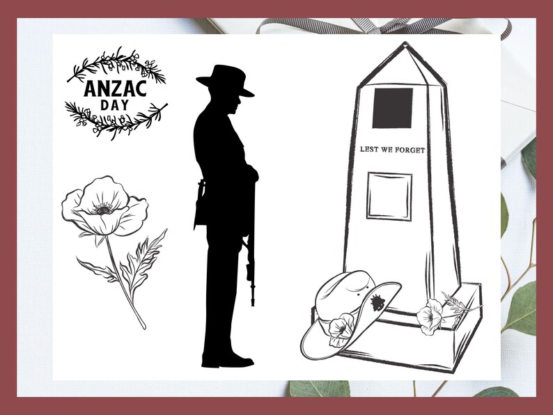 Printable ANZAC Day Color in Template, Printable Memorial Template ...