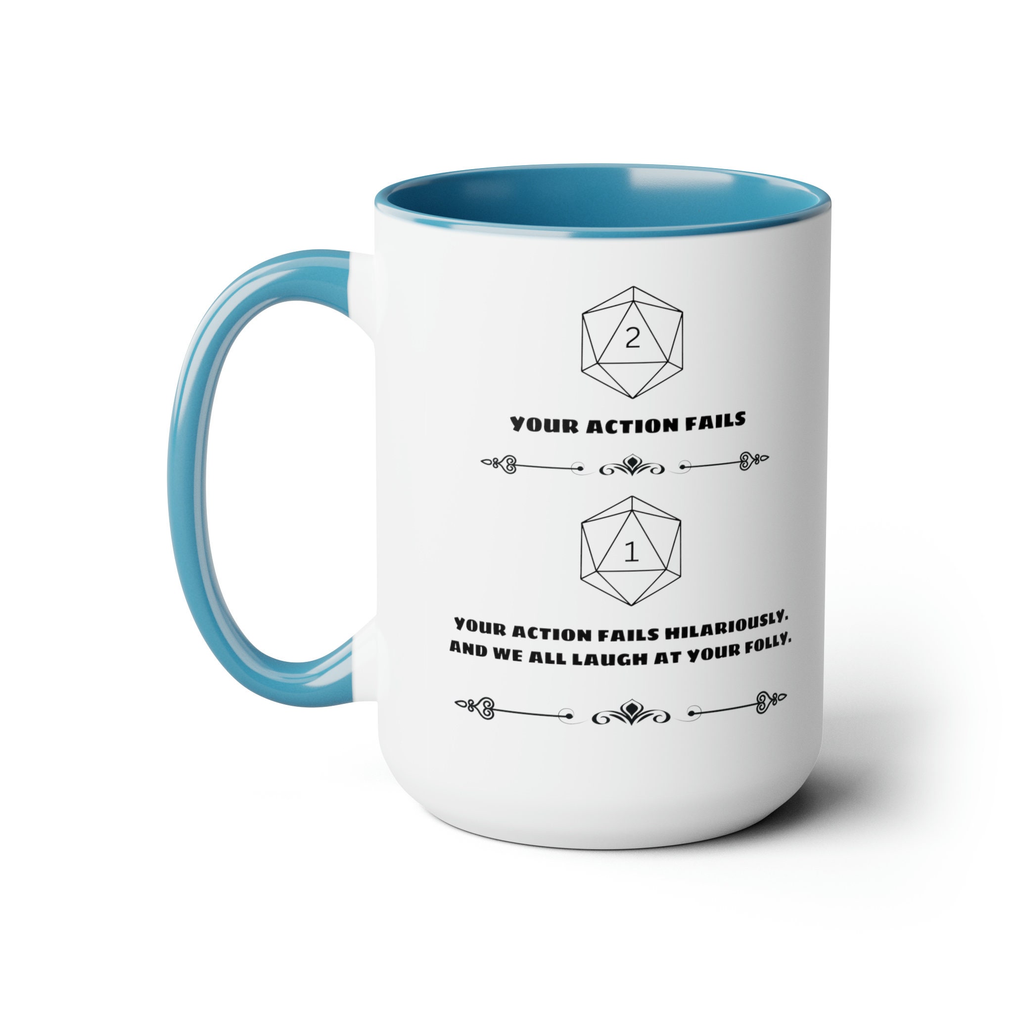 Critical Fail Dnd Mug, Funny Gamer Gift - Etsy