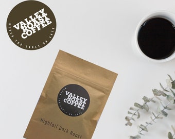 12 uncji kawy w torebce Kawa Nightfall Dark Roast mielona lub ziarnista