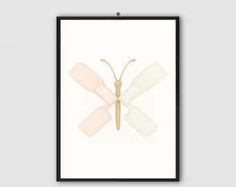Schmetterling Verband Art Print, Krankenschwester Geschenk, Arzt Büro Dekor, Medizinstudierende Kunst, Krankenhaus Dekor, Klinik Poster (Digitaler Download)