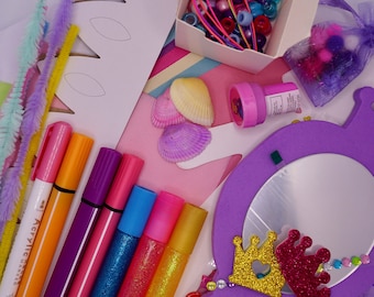 Princess Craft Kit - Children's Craft Kit - Princess Themed Crafts - Kids Crafts - Gift Idea