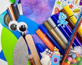 Space Craft Kit - Children's Craft Kit - Kids Craft - Gift Idea - Girls and Boys Gift