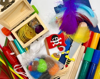 Pirate Craft Kit - Children's Craft Kit - Kids Crafts and activities - Gift Idea