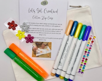 Zip Case Mini Craft Kit - Decorate Your Own - Children's Crafts - Kids Activity - Gift Idea