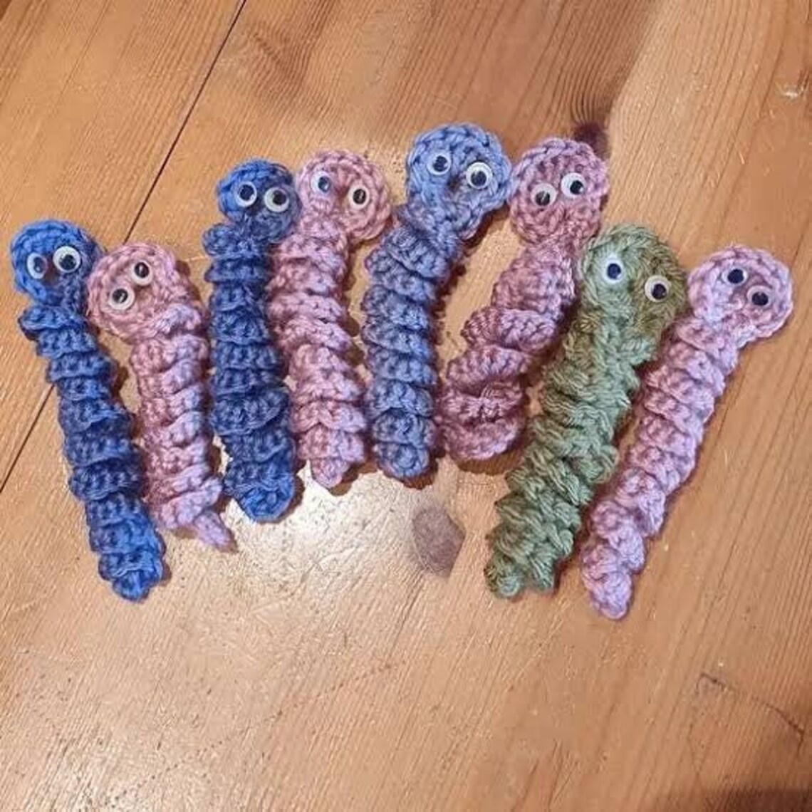 Worry Worm Crochet Pattern (Instant Download) Etsy