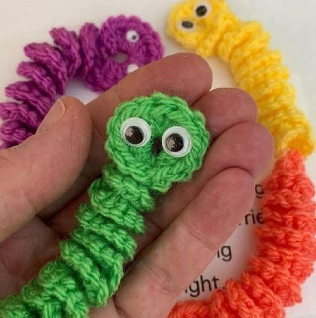 Worry Worm Crochet Pattern Etsy worry-worm-crochet-pattern-etsy