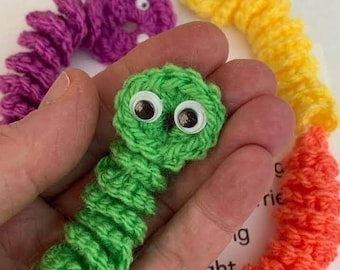 Worry worm crochet pattern