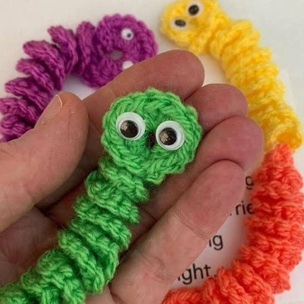 Worry worm crochet pattern