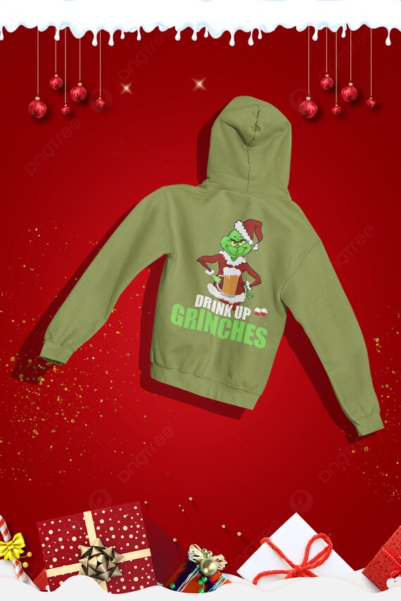 A Great Gift for Christmas: Grinch Hoodie, Funny