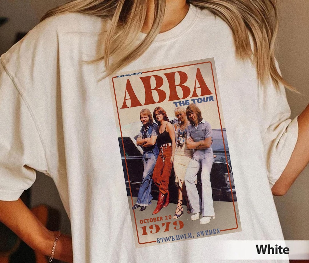 1979 Vintage Abba Tee Abba Tshirt Abba the Tour Tshirt Etsy