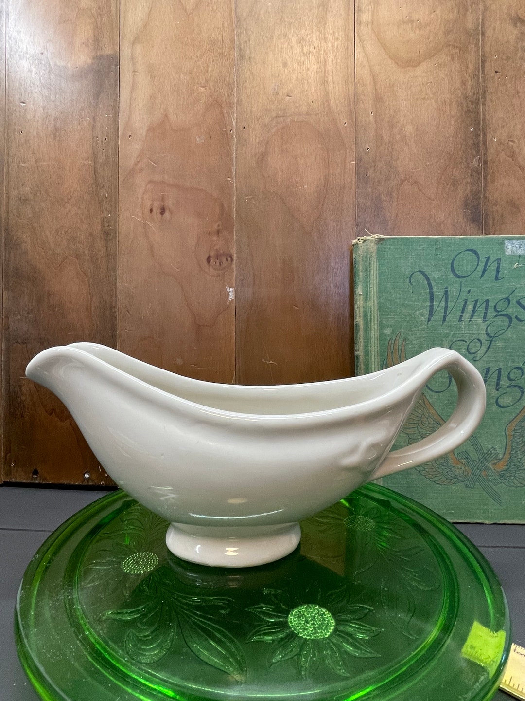 Vintage Tepco Chunky Ironstone Gravy Boat Etsy