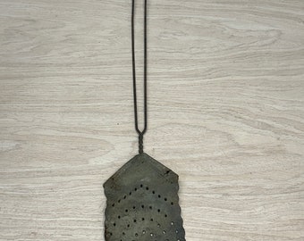 Primitive leather fly swatter