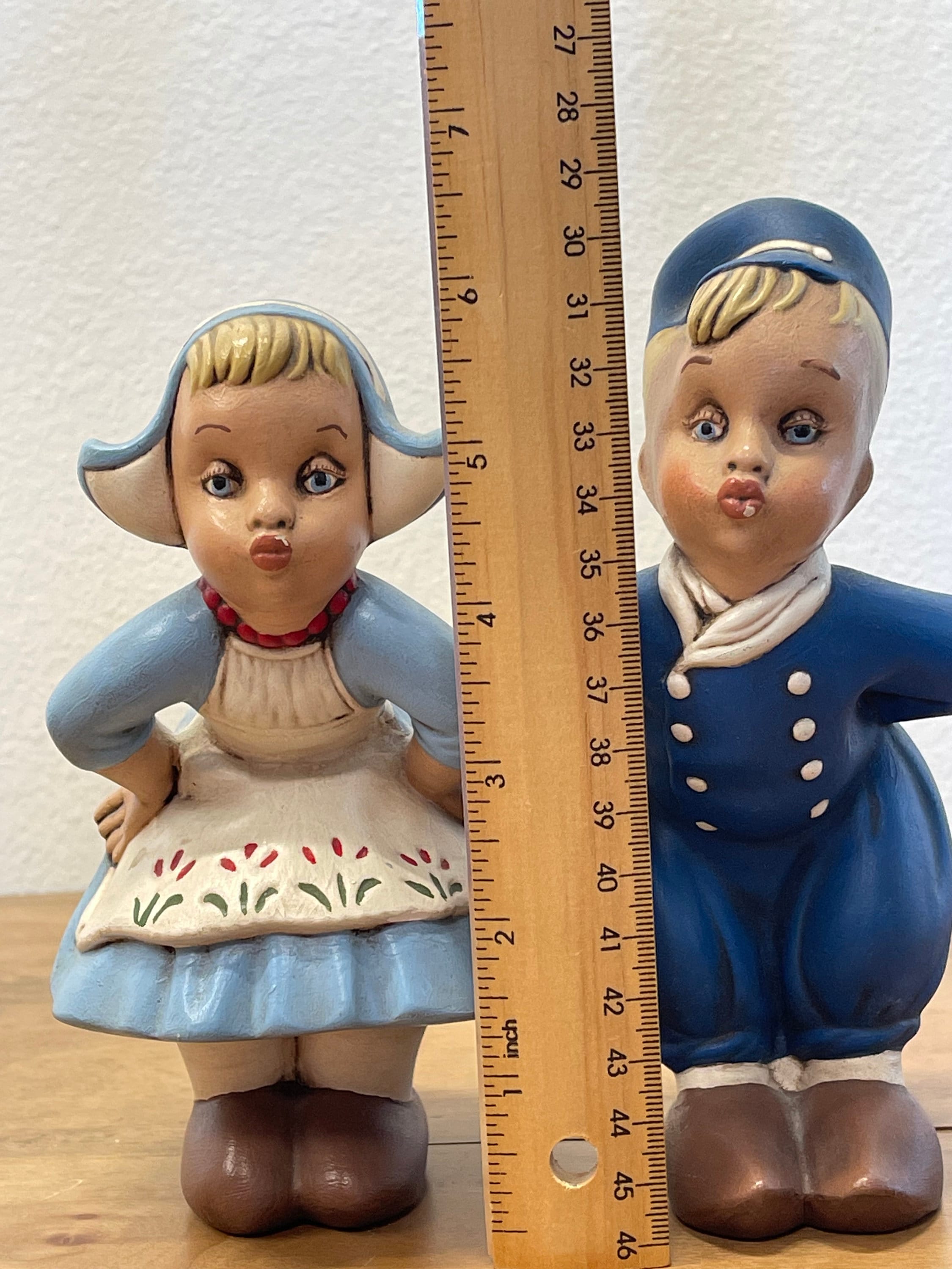 Ceramic Kissing Dutch Boy and Girl Pair Etsy