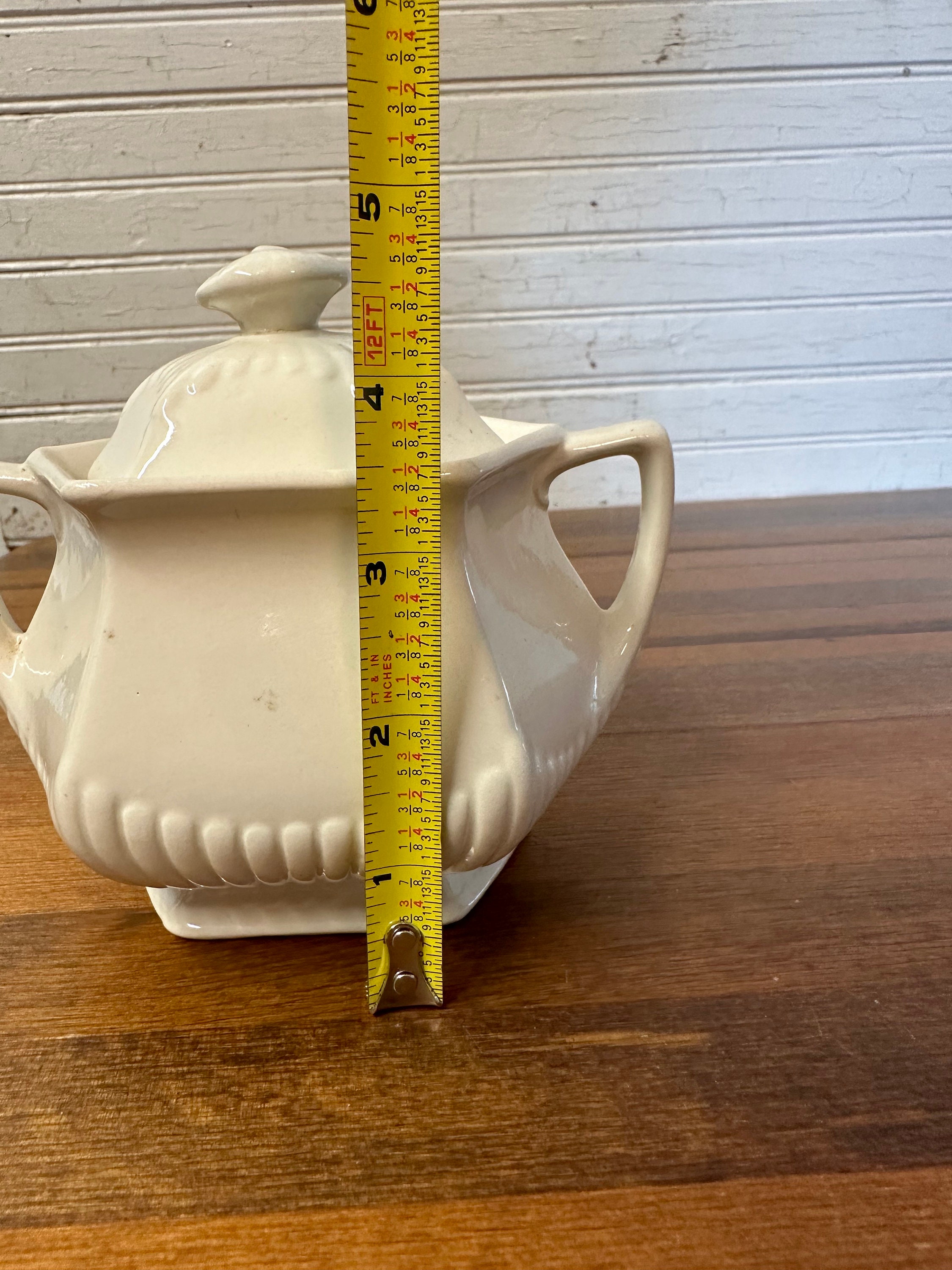 English Ironstone Suger Pot - Etsy