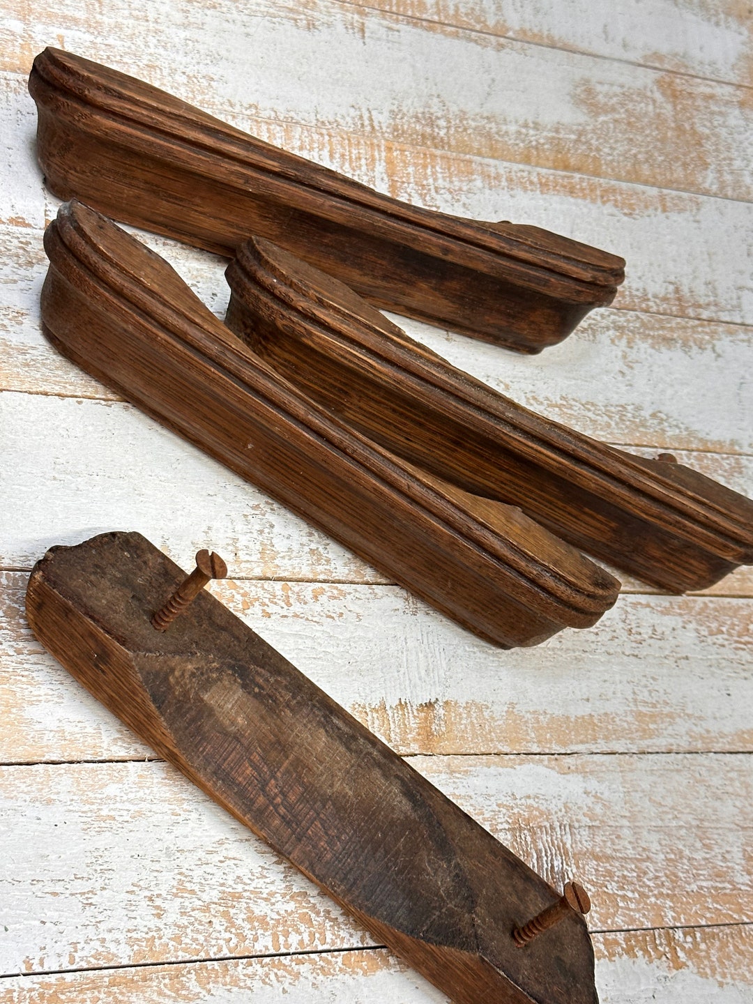 Antique Wood Drawer Pulls Etsy