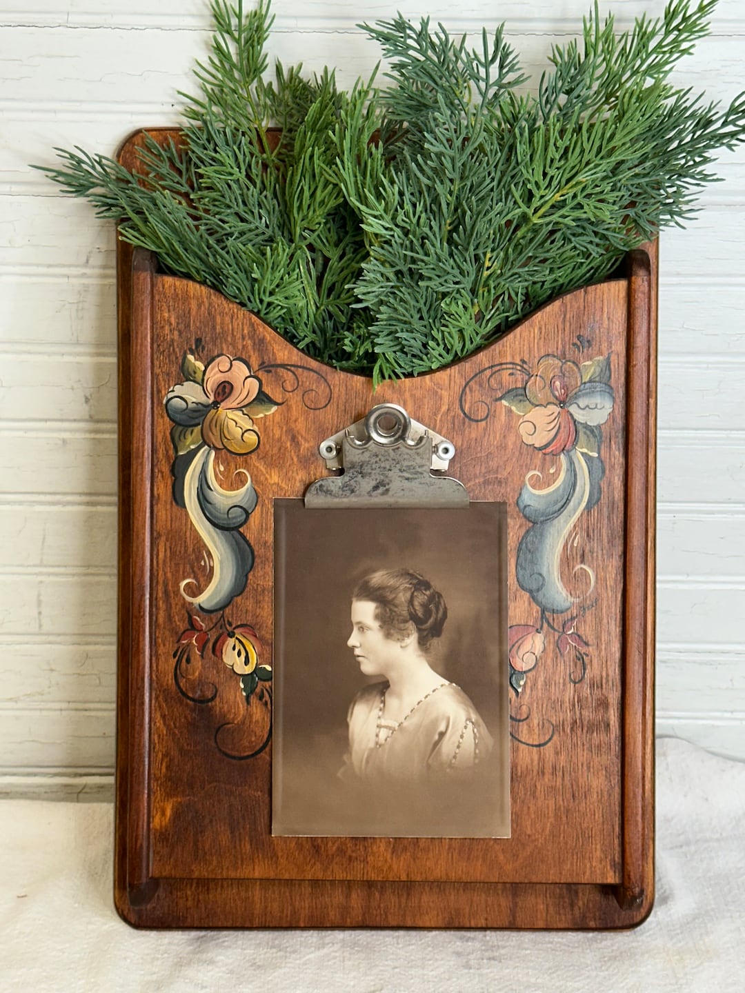 Vintage Wood Phone Book Holder Wall Mounted Etsy