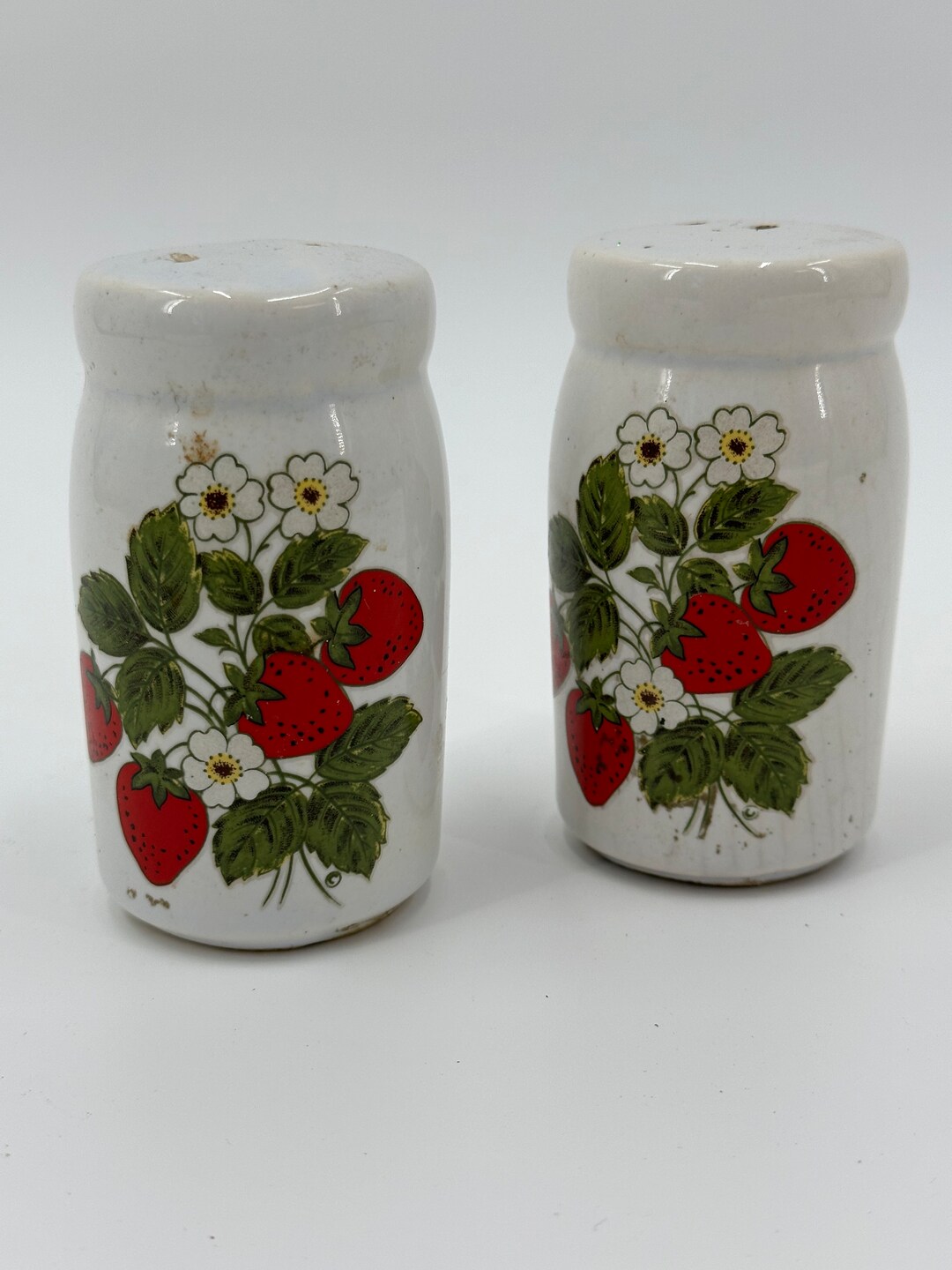 Vintage Mccoy Strawberry Salt and Pepper Shakers Etsy