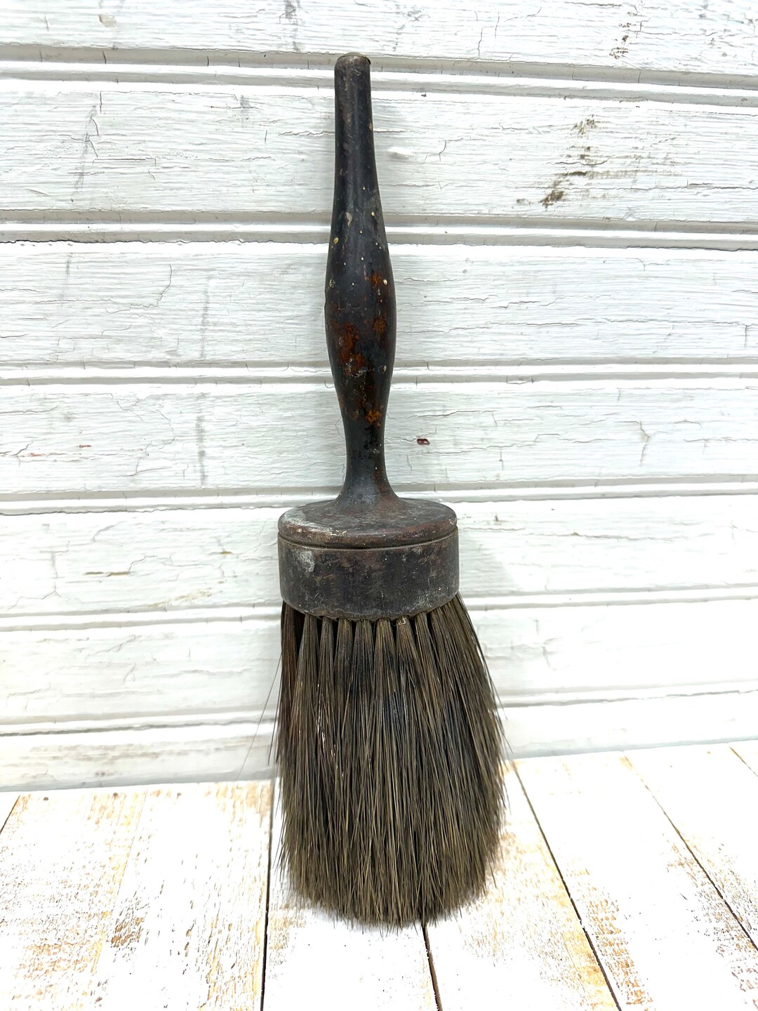 Vintage Horsehair Brush Duster Barber Clothing Brush Etsy