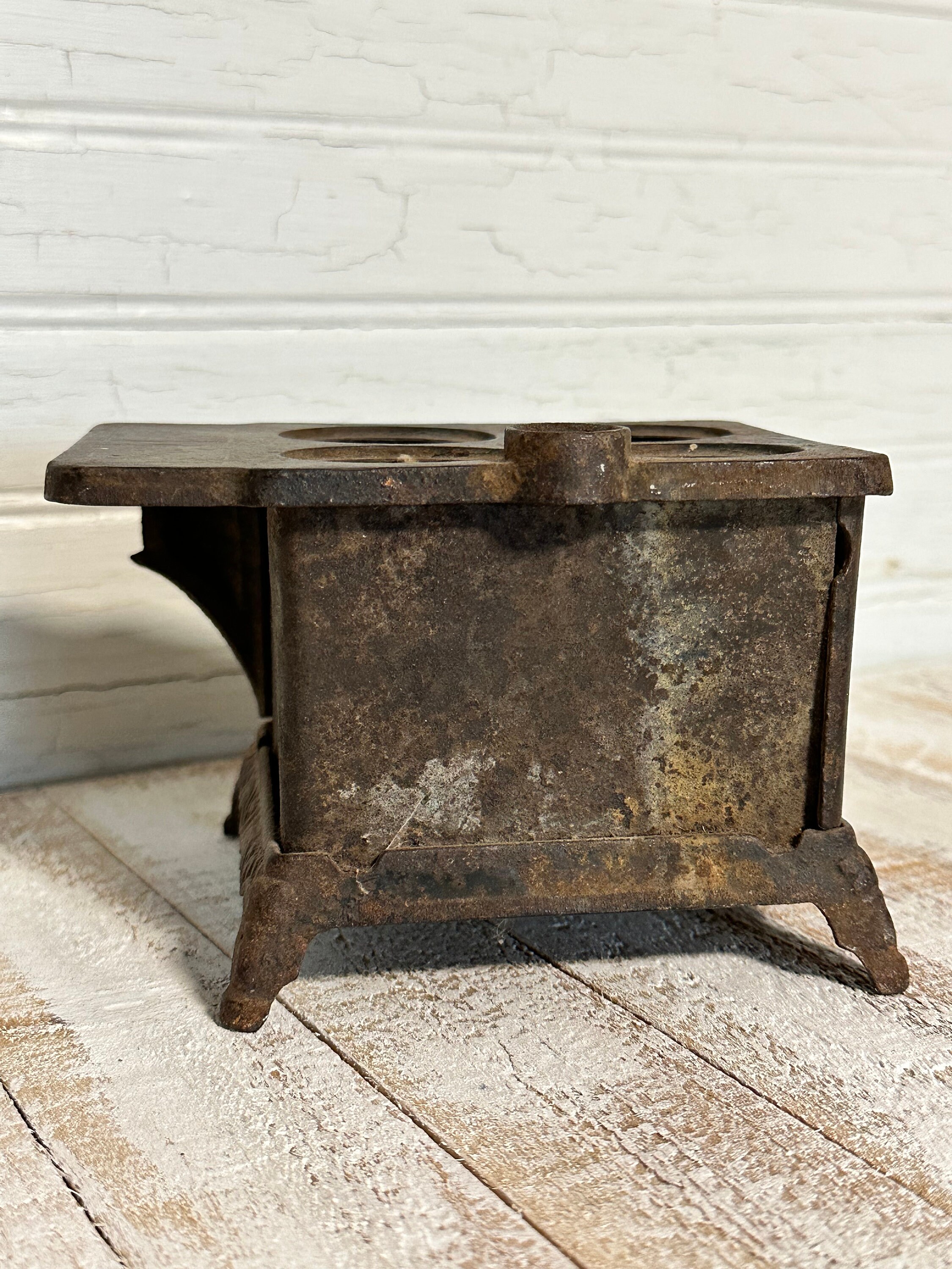 Antique Cast Iron Miniature Stove Etsy