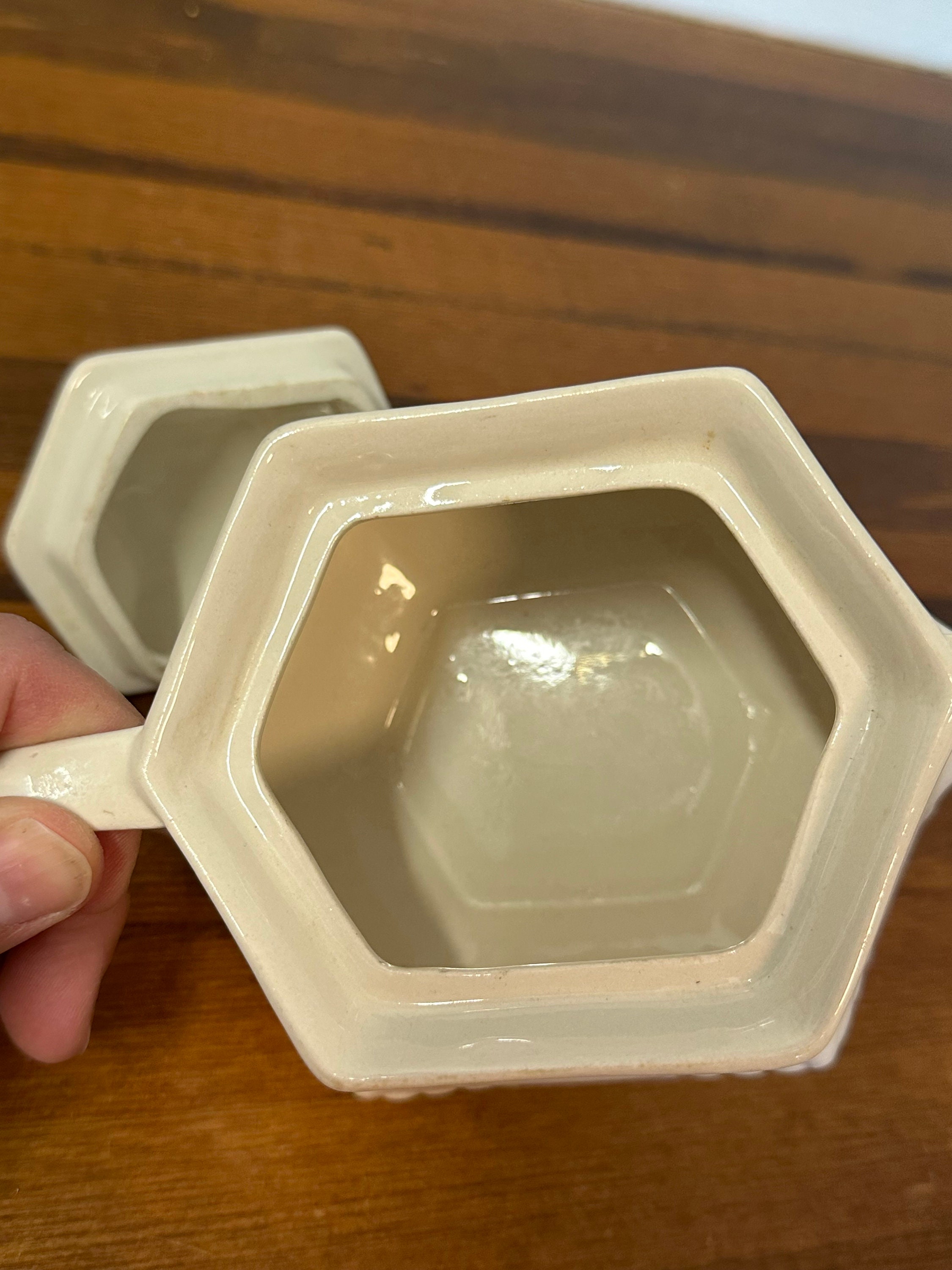 English Ironstone Suger Pot - Etsy