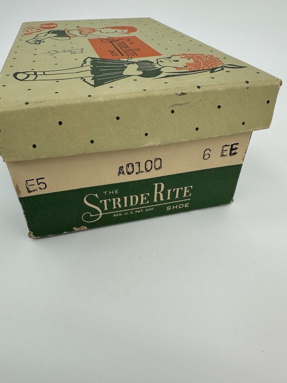 Vintage leather baby shoes Stride Rite in box - image 6