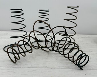 set of 5 vintage metal bed springs