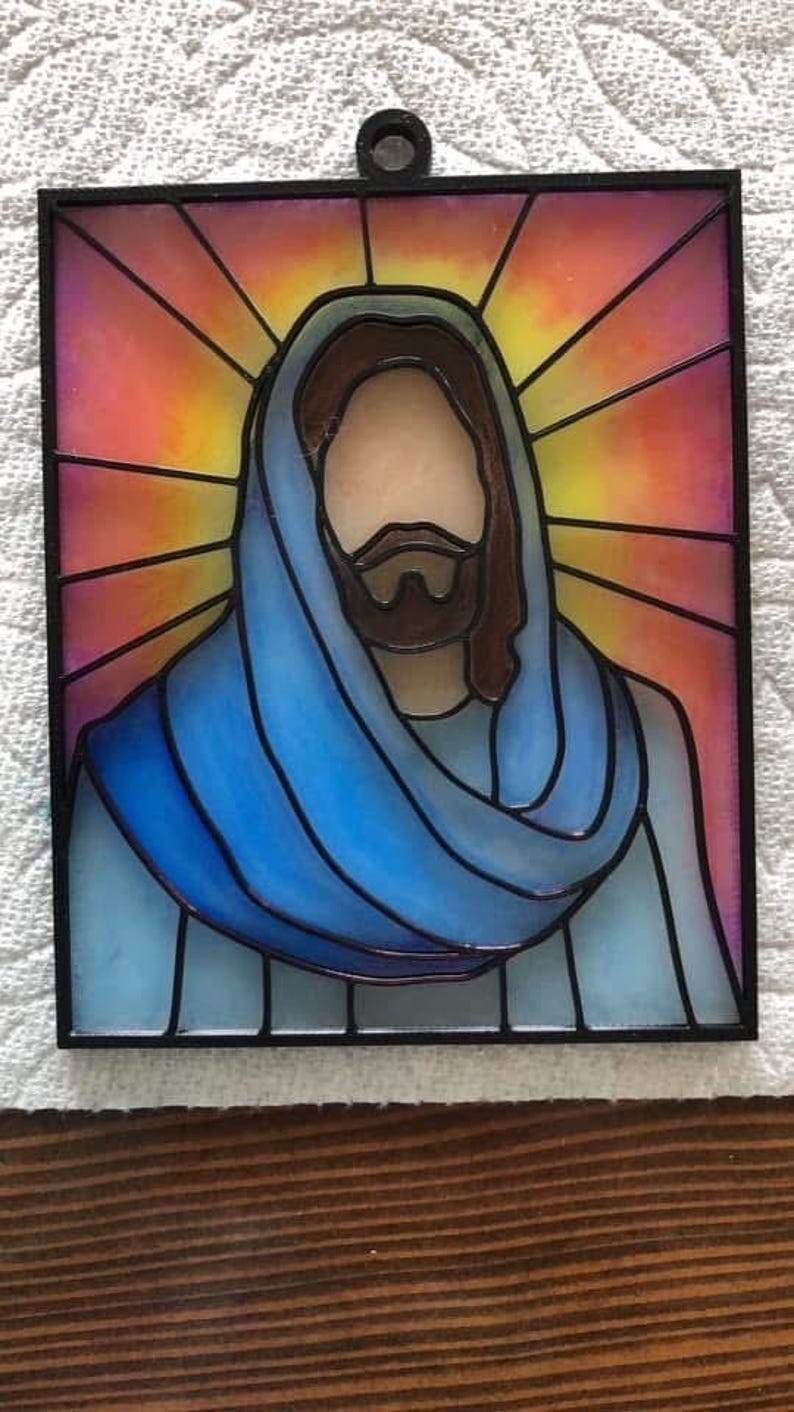 Craft BULK item of Walk with Me Faux Stained Glass Craft, Girl and Boy versions YM/YW 2026 Theme imagen 15