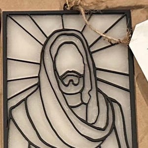 Craft BULK item of Walk with Me Faux Stained Glass Craft, Girl and Boy versions YM/YW 2026 Theme 6: Savior frame