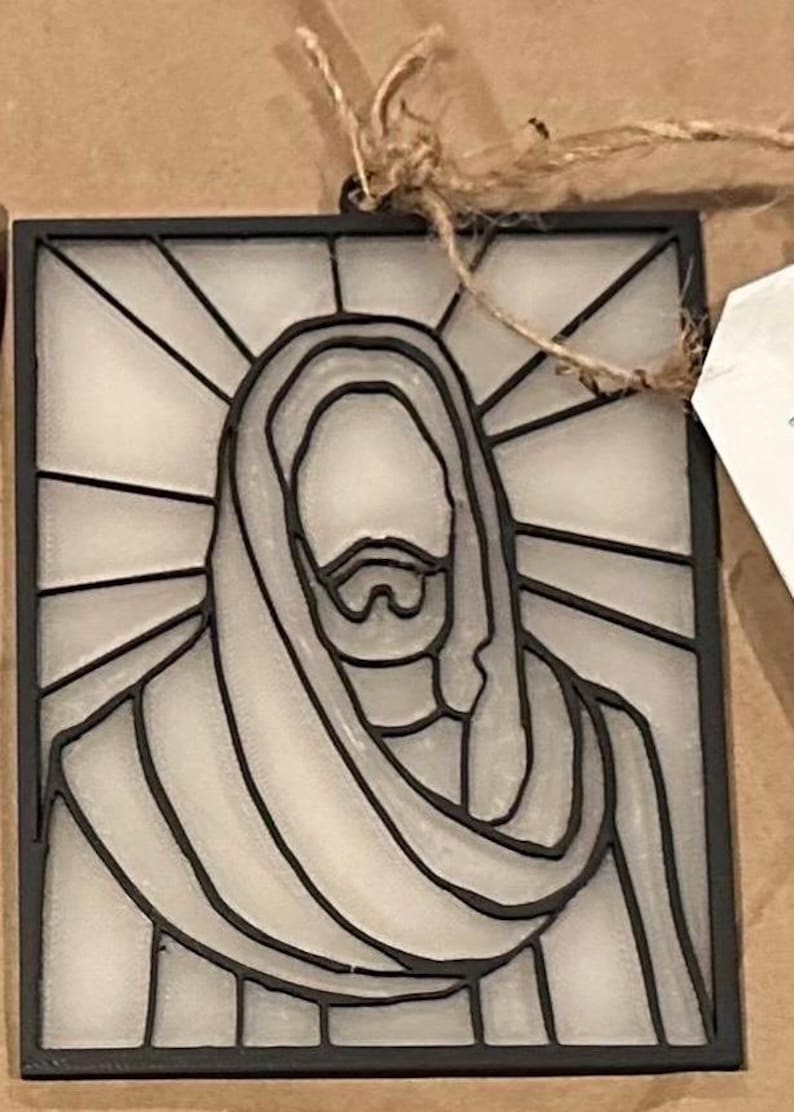 Craft BULK item of Walk with Me Faux Stained Glass Craft, Girl and Boy versions YM/YW 2026 Theme 6: Savior frame