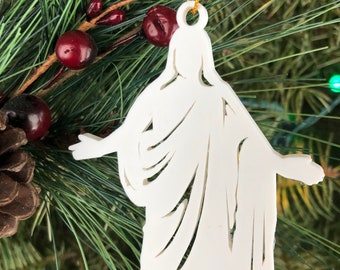 Walk with Me Christus Ornament (3D Printed), Young Women/Young Men youth theme