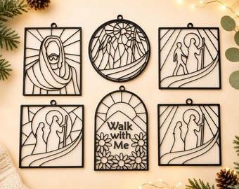 Craft BULK item of Walk with Me Faux Stained Glass Craft, Girl and Boy versions YM/YW 2026 Theme