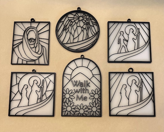 Craft BULK item of Walk with Me Faux Stained Glass Craft, Girl and Boy versions YM/YW 2026 Theme