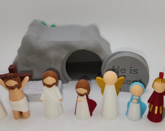 Easter Resurrection Set-double sided (3D Printed)