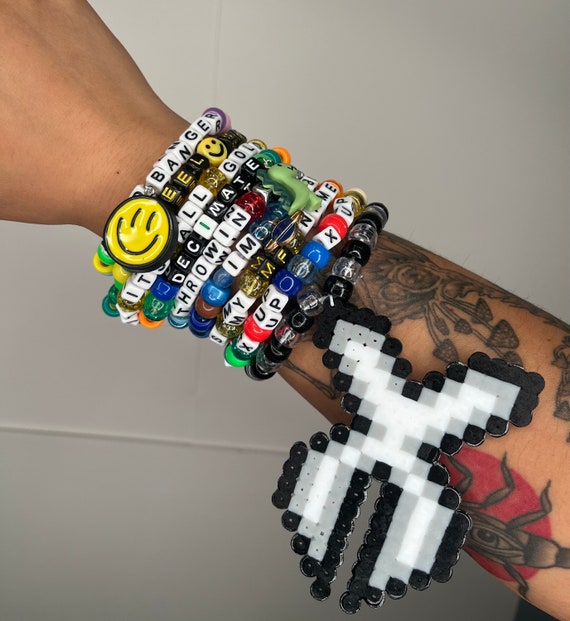 Melted Perler Bead Bracelets Trendy & Unique - Etsy