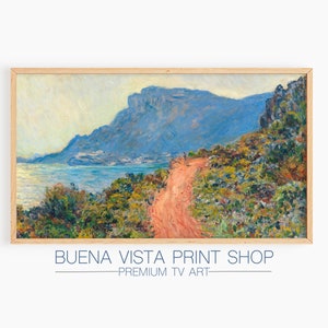 Frame TV Art | Vintage Art Print | Vintage Art Download | Textured Canvas Painting | Spring Landscape | Samsung Tv Art | Summer | Floral Tv