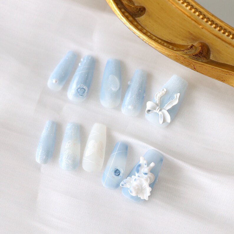 40 Cute Light Blue Nail Designs To Add Magic To Your Nails!