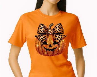 Orange Halloween T-shirt, Spooky Fall Graphic Tee, Pumpkin Tshirt, Jack O Lantern Tshirt, Autumn Tshirt