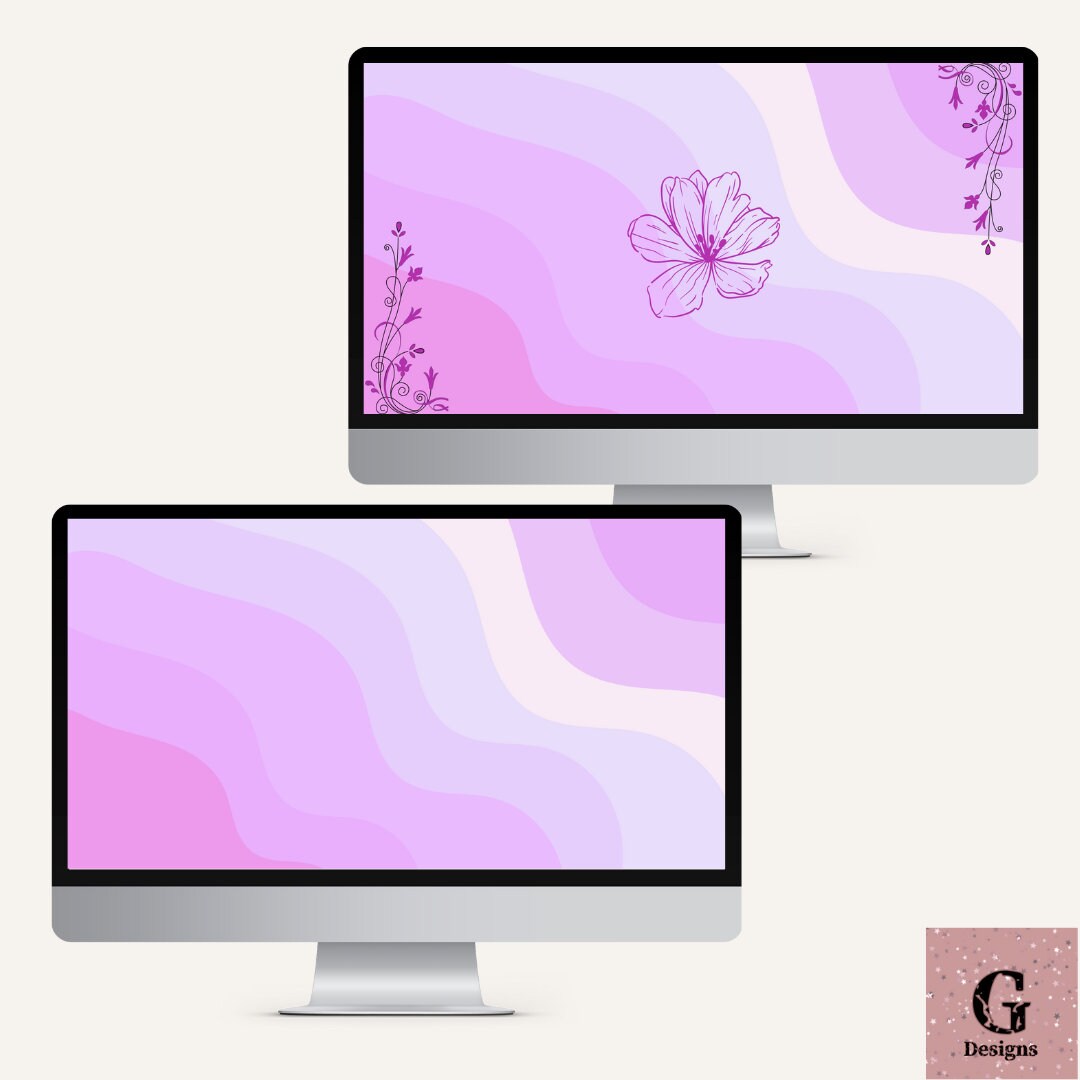 Boho Desktop Wallpaper, Minimalist Laptop Background, Digital Download