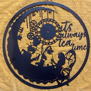 Alice in Wonderland Clock Base (Cut to order)