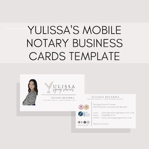 Mobile Notary Business Card Template