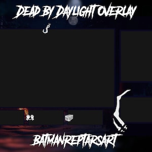 Dead By Daylight Overlay | Stream Overlay | Screen | Twitch | YouTube | Webcam Border | Scene | Alerts | Panels | DBD