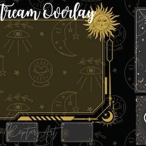 Tarot Stream Overlay | Overlay | Stream | Screen | Static Overlay | Tarot | Witchy | Twitch | YouTube | Webcam Border | Panels