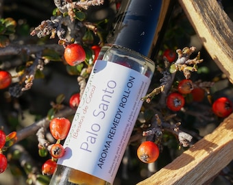 Palo Santo Essential Oil Body Oil • Quartz Crystal Roller Bottles • Root Chakra Balance • Healing Energy Ritual Oil • Fresh • Spiritual Gift